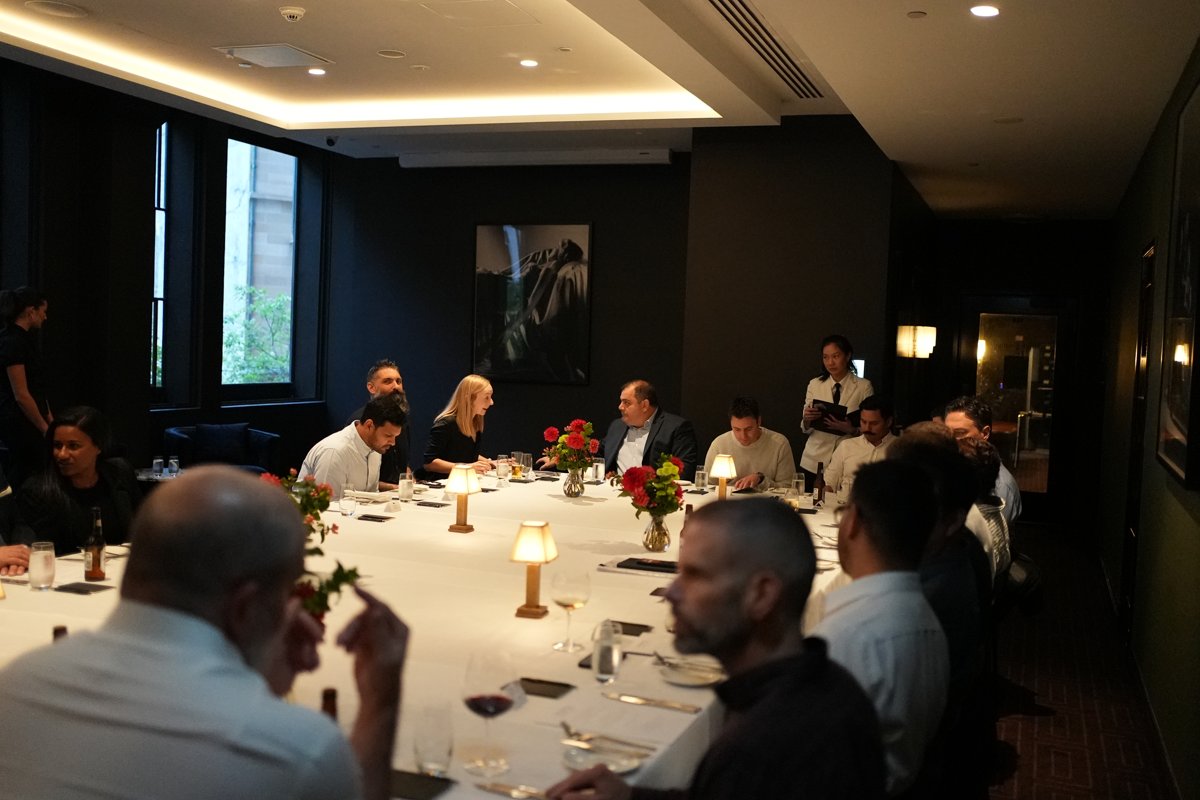 Members seated at a Business Chamber dinner